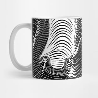 Line Art Optical Illusion Mug